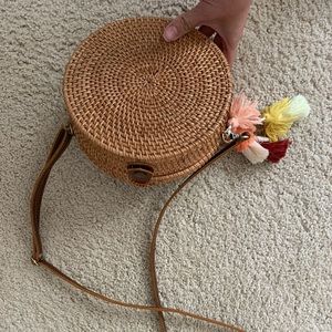 Perfect Round Wicker Bag!